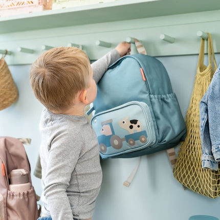Kids backpack Tiny farm Blue 7,5 L - Babywinkel - 5712643059974