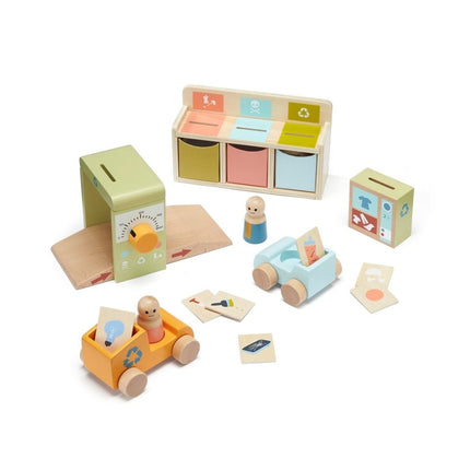 Kid's Concept Houten Speelgoed Recycle Station Aiden - Kid's Concept - Babywinkel - 7340028733423