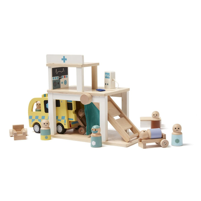 Kid's Concept Houten Speelgoed Ziekenhuis - Kid's Concept - Babywinkel - 7340028731443