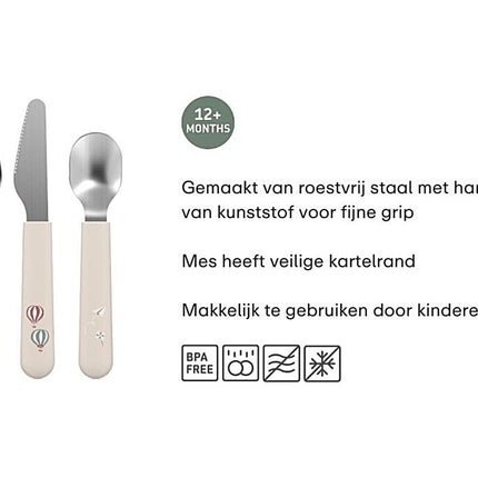 Kinderbestekset Mepal Mio 3 - delig - Forest Friends - Babywinkel - 8720294049159