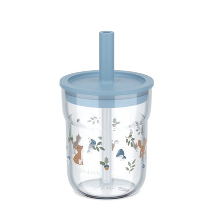 Kinderglas Mepal Mio 250 ml met rietje - Forest Friends - Babywinkel - 8720294049463