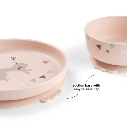 Kinderserviesset met zuignap Celebration Powder koop je bij Babywinkel