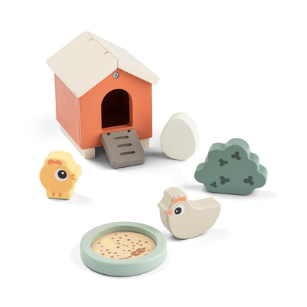 Kleine boerderijspeelset Clucky Kleurenmix koop je bij Babywinkel