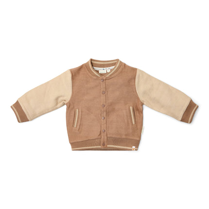 Strickstrickjacke Braun/Taupe