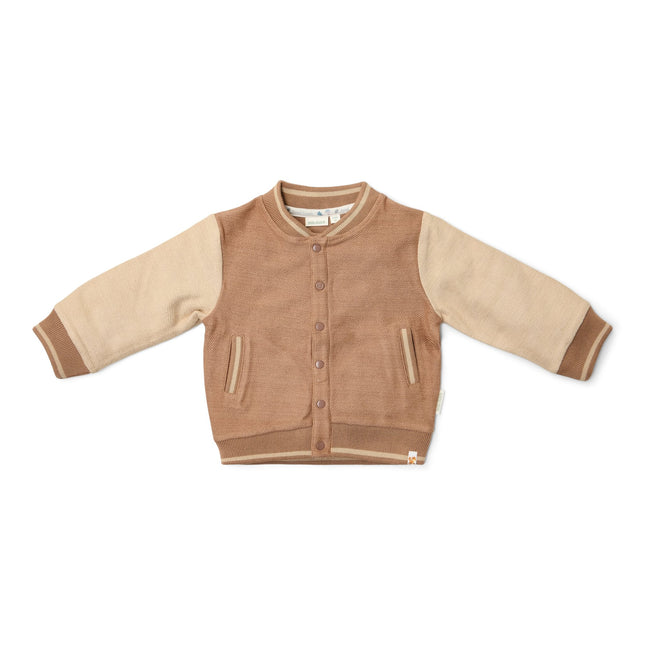 Strickstrickjacke Braun/Taupe