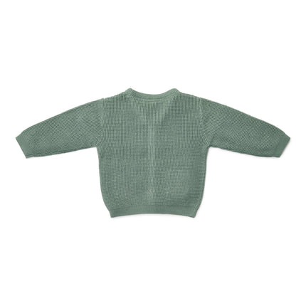 Strickstrickjacke Waldgrün