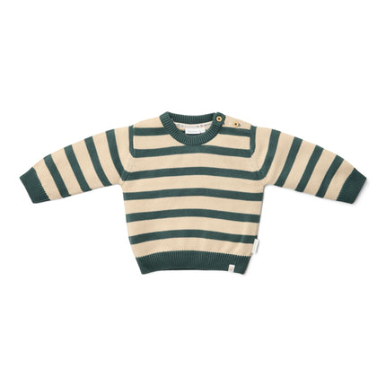 Strickpullover Balsam Green Stripe
