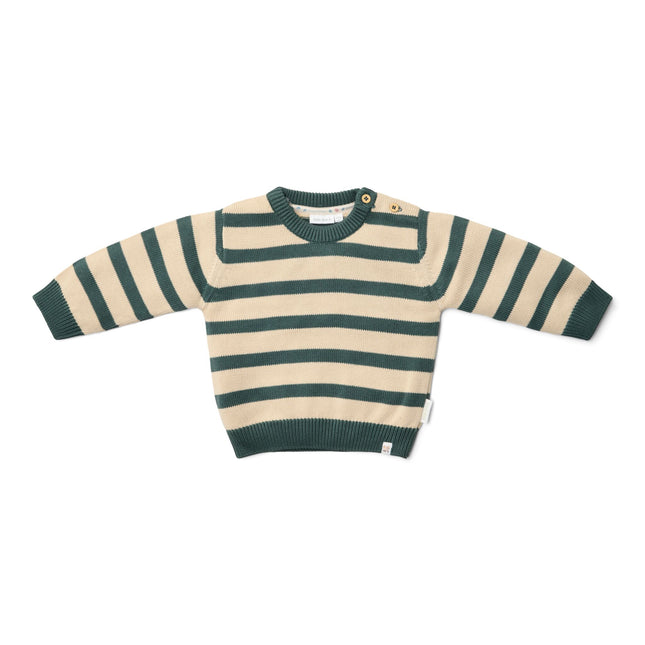 Strickpullover Balsam Green Stripe