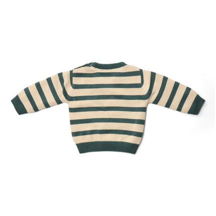 Strickpullover Balsam Green Stripe