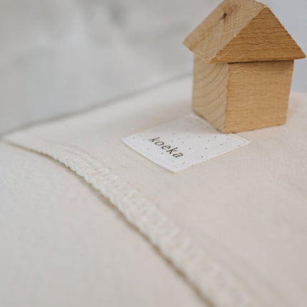 Koeka Wiegdeken Flanel Runa Warm White - Babywinkel - 8718276180532