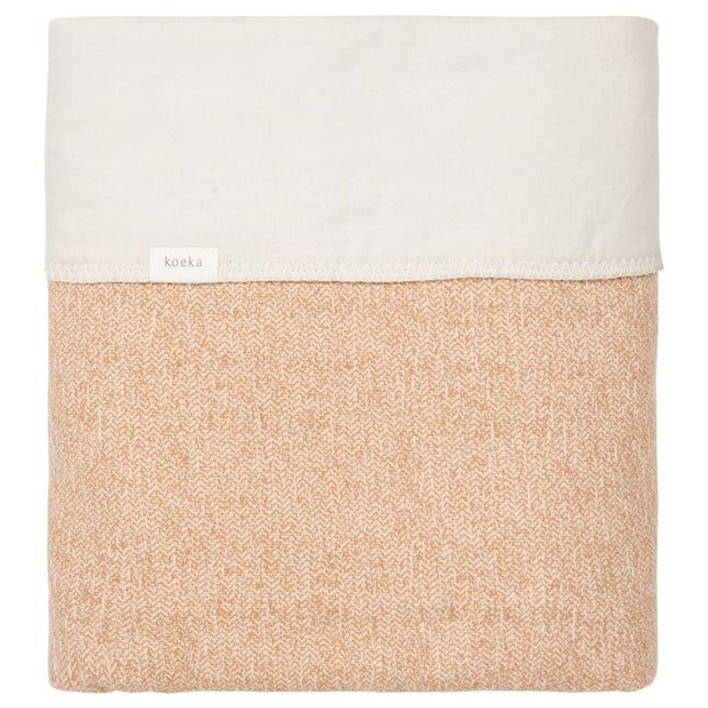 Koeka Wiegdeken Flanel Vigo Caramel/Pebble - Koeka - Babywinkel - 8718276197523