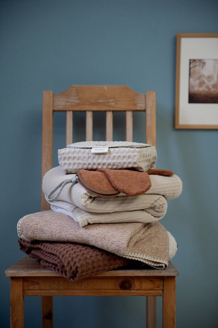 Koeka Wiegdeken Flanel Vigo Caramel/Pebble - Koeka - Babywinkel - 8718276197523