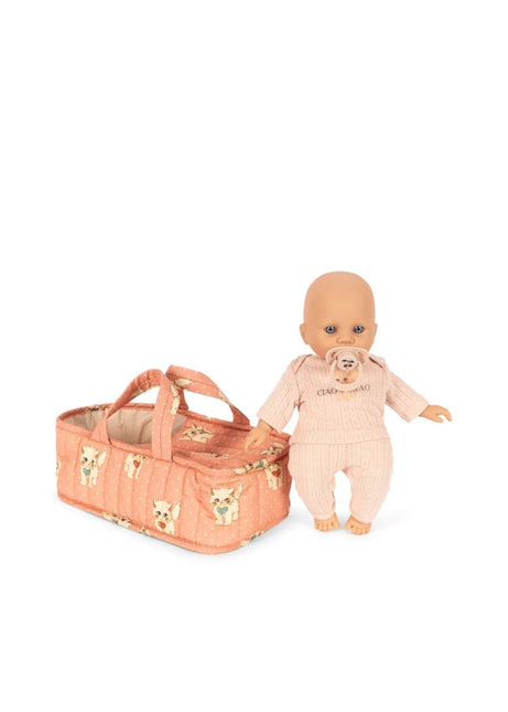 Konges Sløjd Babypop Met Draagmand Ciao Miao Rose koop je bij Babywinkel