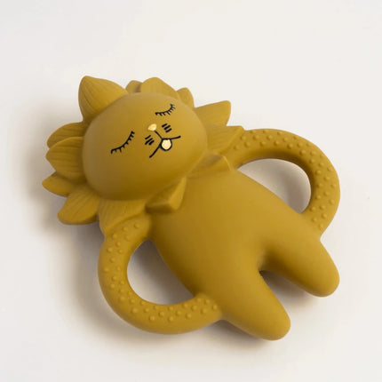 Konges Sløjd Leeuw Bijtring Mustard 13 x 10cm koop je bij Babywinkel