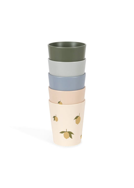 Konges Sløjd 5 Pack Bekertjes Lemon Mix koop je bij Babywinkel