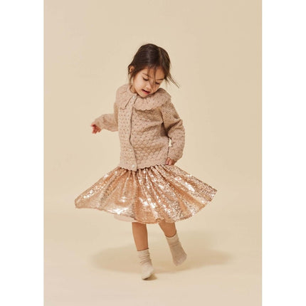 Konges Slojd Babyrokje Starla Sequin Gold Blush - Konges Slojd - Babywinkel - 5715404099387