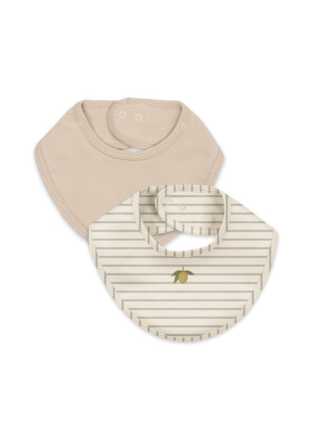 Konges Slojd Basic 2 Pack Bib Tea Stripe koop je bij Babywinkel