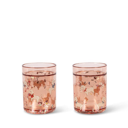 Konges Slojd Bekertje Glitter Woof Letter Rose 2St koop je bij Babywinkel