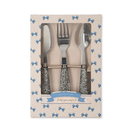 Konges Slojd Bestekset Sparkling Blue koop je bij Babywinkel