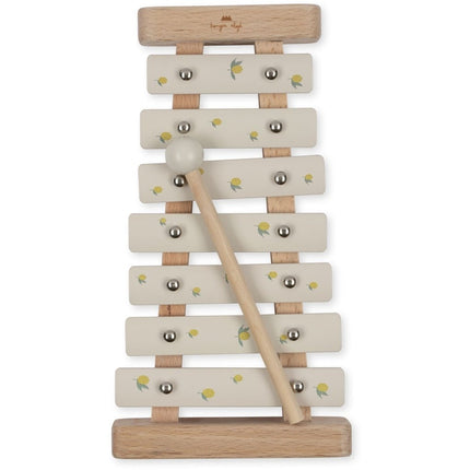 Konges Slojd Houten Speelgoed Music Xylophone Lemon And Cherry Fsc Lemon - Konges Slojd - Babywinkel - 5715404048675