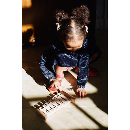 Konges Slojd Houten Speelgoed Music Xylophone Lemon And Cherry Fsc Lemon - Konges Slojd - Babywinkel - 5715404048675
