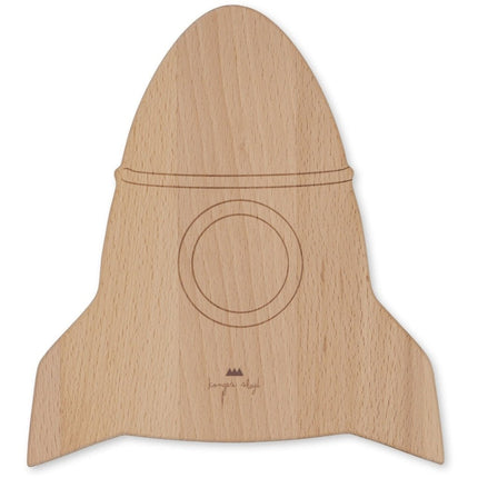 Konges Slojd Houten Speelgoed Puzzle Rocket Fsc Multi Color - Konges Slojd - Babywinkel - 5715404056151