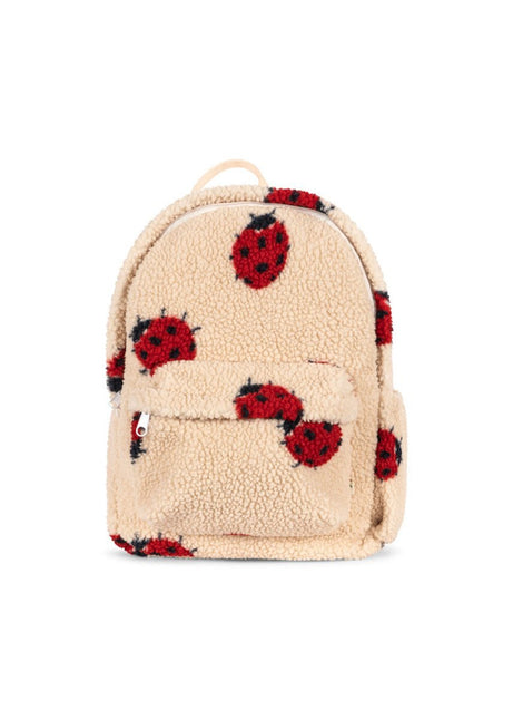 Konges Slojd Jody Teddy Backpack Grs Ladybug Sand - Babywinkel - 5715681030271