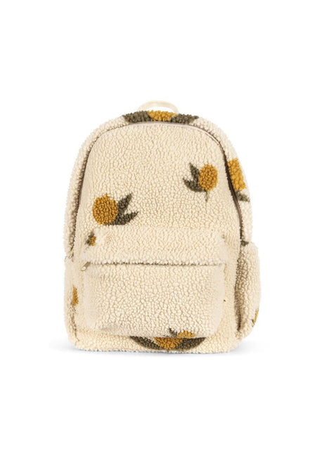 Konges Slojd Jody Teddy Backpack Grs Mon Grand Citron Sage - Babywinkel - 5715681030257
