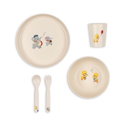 Konges Slojd Kinderservies Set Music Parade koop je bij Babywinkel