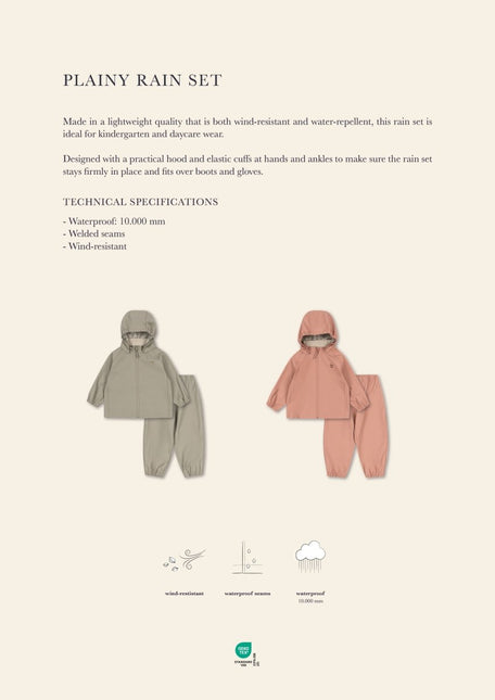 Konges Slojd Regenset Plainy Laurel Oak koop je bij Babywinkel