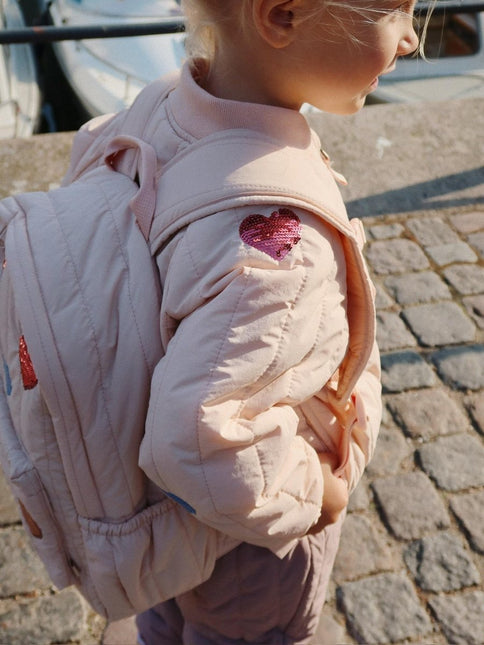 Konges Slojd Rugzak Juno Quilted Sequin Midi Cameo Rose - Konges Slojd - Babywinkel - 5715681092507