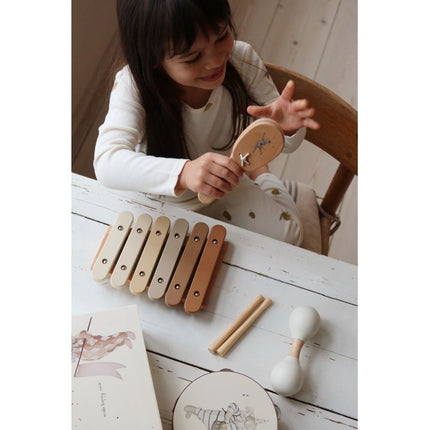 Konges Slojd Speelgoed Koffer Muziekinstrumenten 4 Delig - Konges Slojd - Babywinkel - 5712982389756