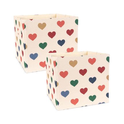 Konges Sløjd Stoffen Opbergmandjes 2 Stuks Coeur Coloré koop je bij Babywinkel