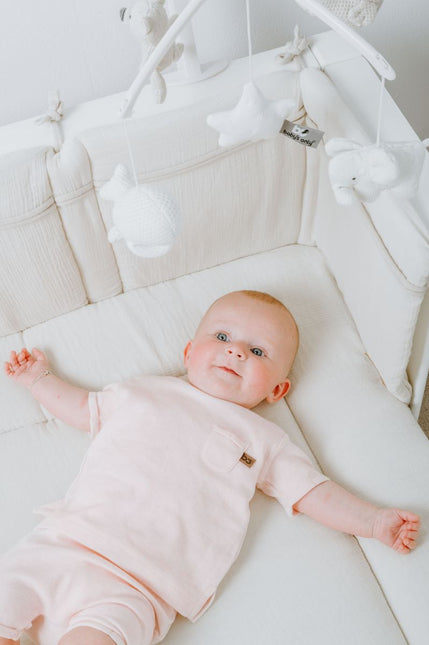 Baby's Only Baby Broekje Kort Melange Classic Roze koop je bij Babywinkel