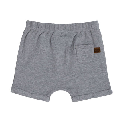 Kort broekje Melange grijs - Babywinkel - 8720512364156