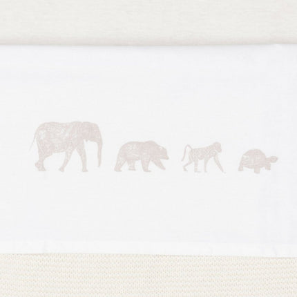 Laken Wieg 75x100cm Animals - Nougat - Babywinkel - 8717329376687