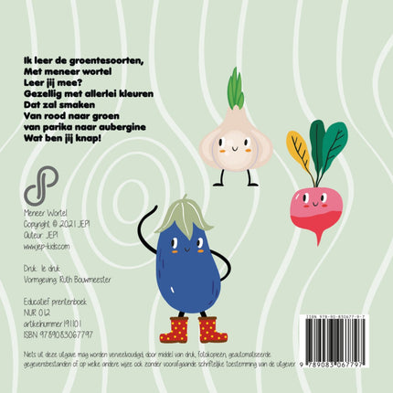 Leer groentes met meneer Wortel - Babywinkel - 9789083067797