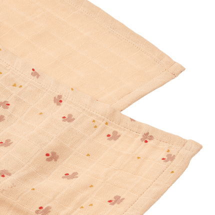Liewood Hydrofiele Doek Lewis Mini Butterflt/ Apple Blossom 2St koop je bij Babywinkel