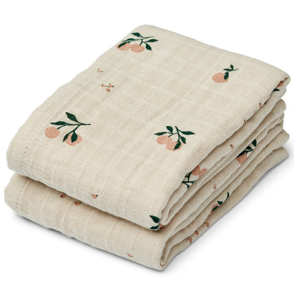 Liewood Hydrofiele Doek Lewis Peach/Sea Shell 2St - Liewood - Babywinkel - 5715493468101