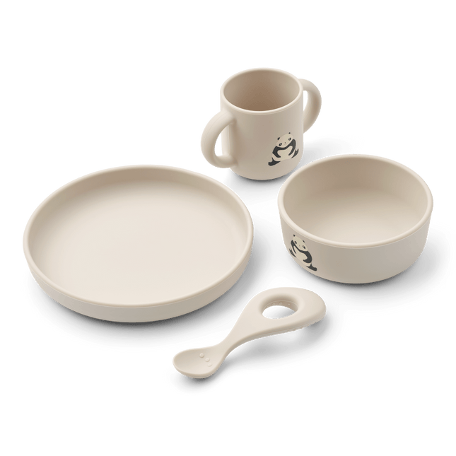 Liewood Kinderservies Set Vivi Panda / Sandy koop je bij Babywinkel