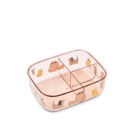 Liewood Lunchbox Arthur Tritant Cats And Dogs/ Sandy koop je bij Babywinkel