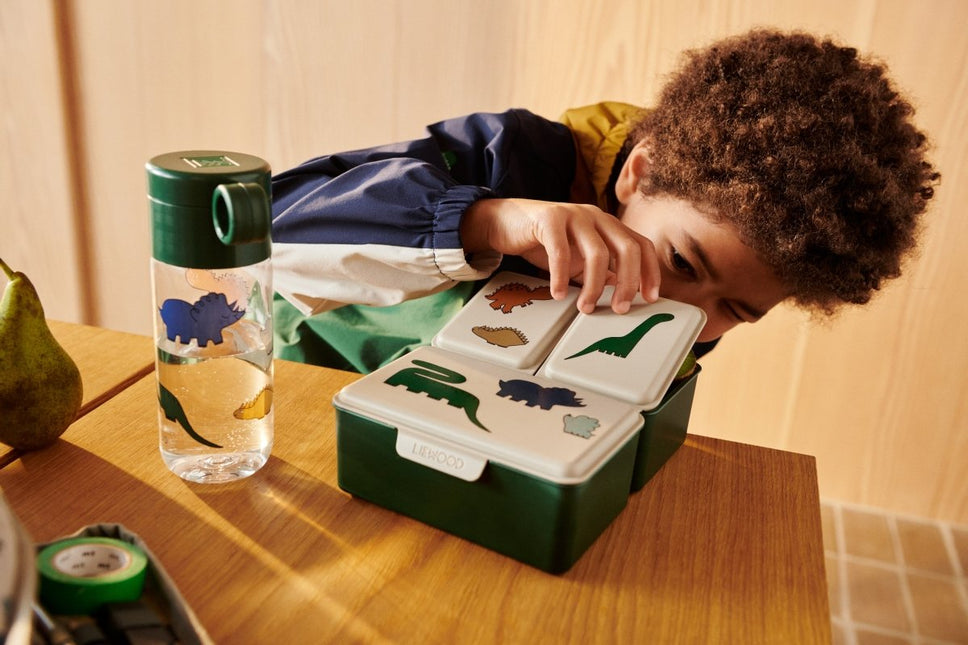 Liewood Lunchbox Driss Dinosaurs / Mist - Liewood - Babywinkel - 5715493352783