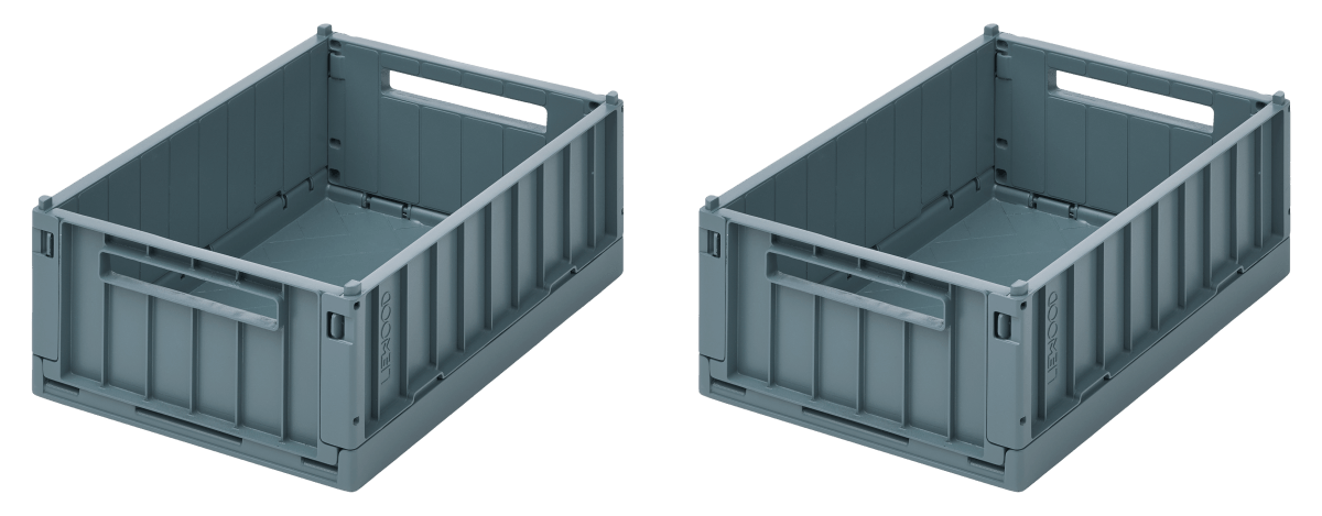 Liewood Opbergbakjes Weston Whale Blue S 2St koop je bij Babywinkel