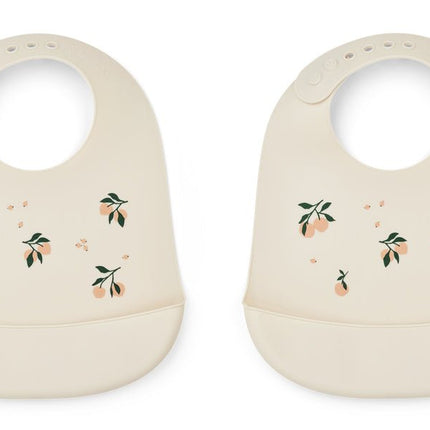 Liewood Slabbetje Tilda Peach/ Sea Shell 2St - Liewood - Babywinkel - 5715335087248