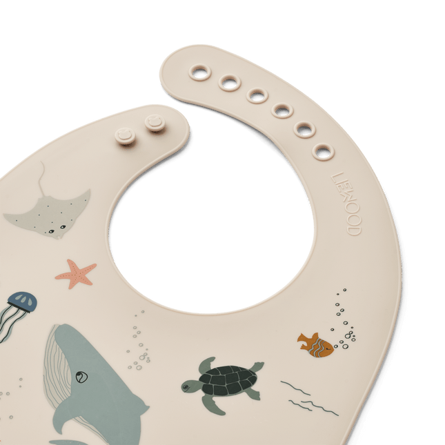 Liewood Slabbetje Tilda Sea Creature/Sandy 2St koop je bij Babywinkel