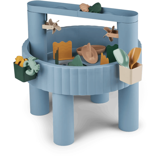 Liewood Speeltafel met Speelgoed Sepp Blue Multi Mix 17 delig koop je bij Babywinkel