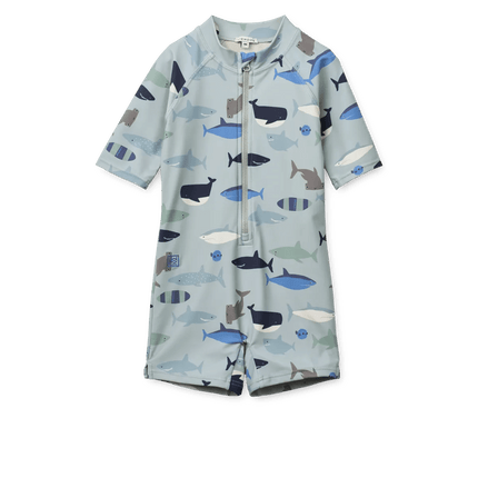 Liewood Zwempak Kind Max Shark / Dove Blue koop je bij Babywinkel
