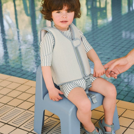 Liewood Zwemvest Dove Seersucker Riverside/ Creme De La Creme koop je bij Babywinkel