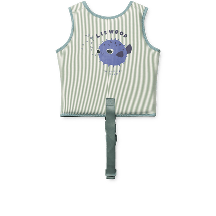 Liewood Zwemvest Dove Seersucker Riverside/ Creme De La Creme koop je bij Babywinkel