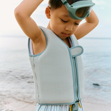 Liewood Zwemvest Dove Seersucker Riverside/ Creme De La Creme koop je bij Babywinkel